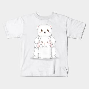 Bear Rabbit Spooning Kids T-Shirt